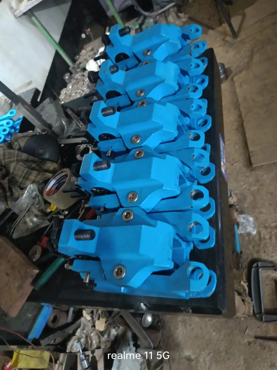 Batch of finished guide boxes ready for inspection