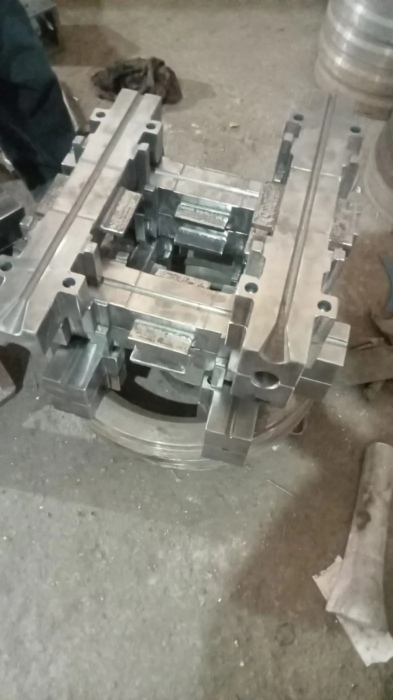 Machined guide box castings before painting